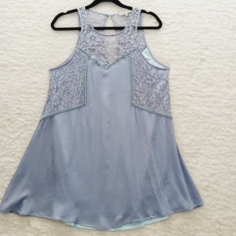 Top Cami Tank Dusty Lavender Lace Going out Romantic Fairy Coquette Y2K Size M